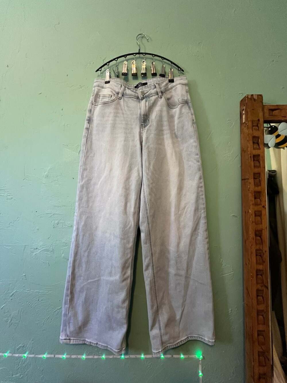 Onero Wide Leg Jeans Size 31 Light Wash Denim OSW8001